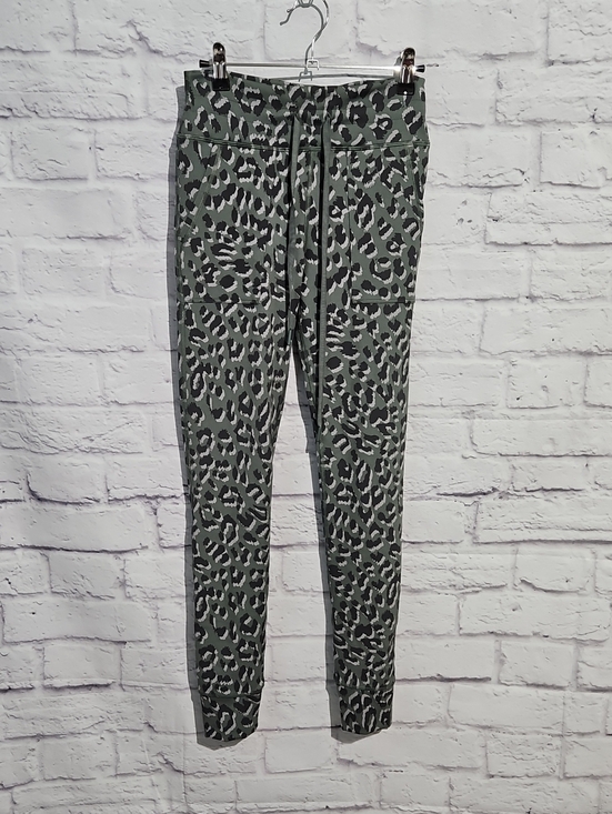 Offline Pants - Offline By Aerie High-Waist Olive Leopard Print Leggings with Drawstring